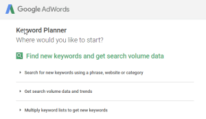 Google Keyword Planner